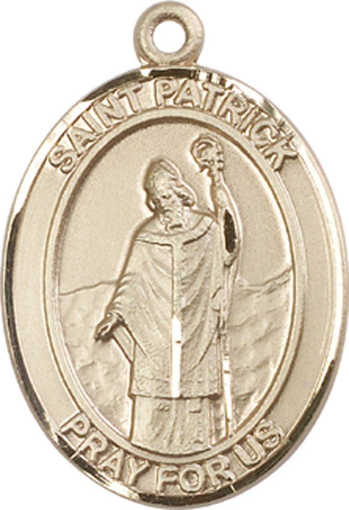 14kt Gold Saint Patrick Medal