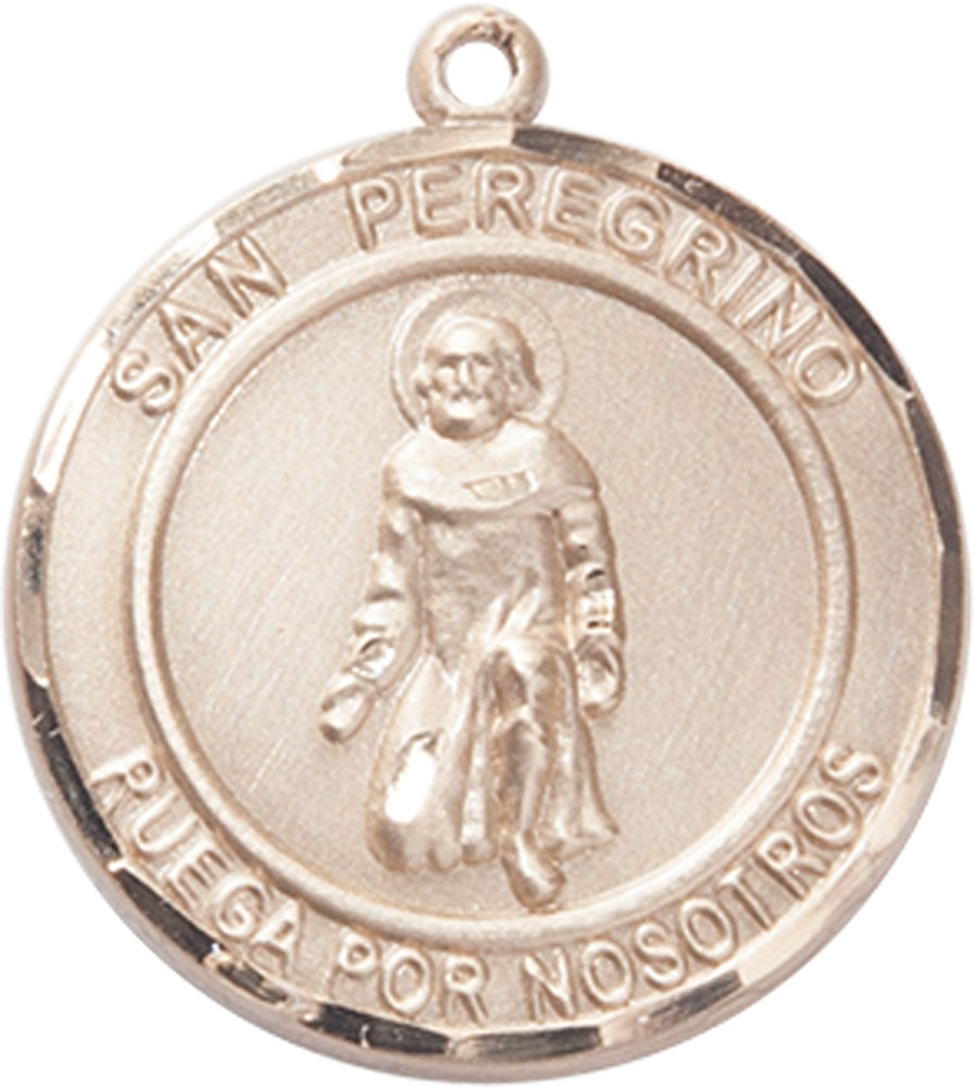 14kt Gold San Peregrino Medal