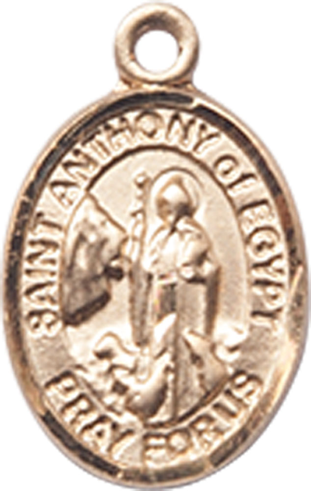 14kt Gold Saint Anthony of Egypt Medal