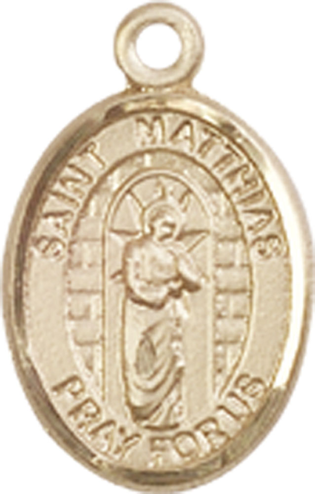 14kt Gold Saint Matthias the Apostle Medal