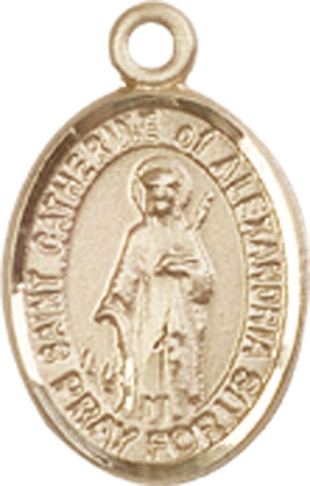 14kt Gold Saint Catherine of Alexandria Medal