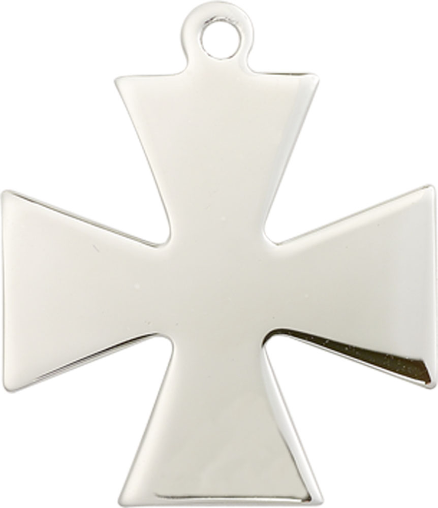 Sterling Silver Surfer Cross Medal