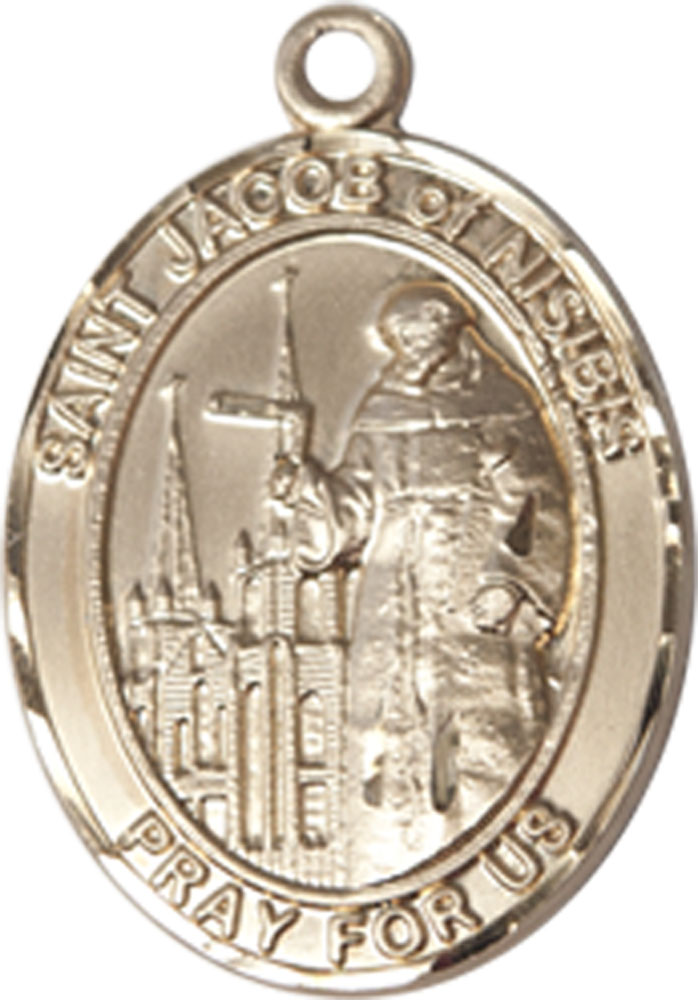 14kt Gold Filled Saint Jacob of Nisibis Medal