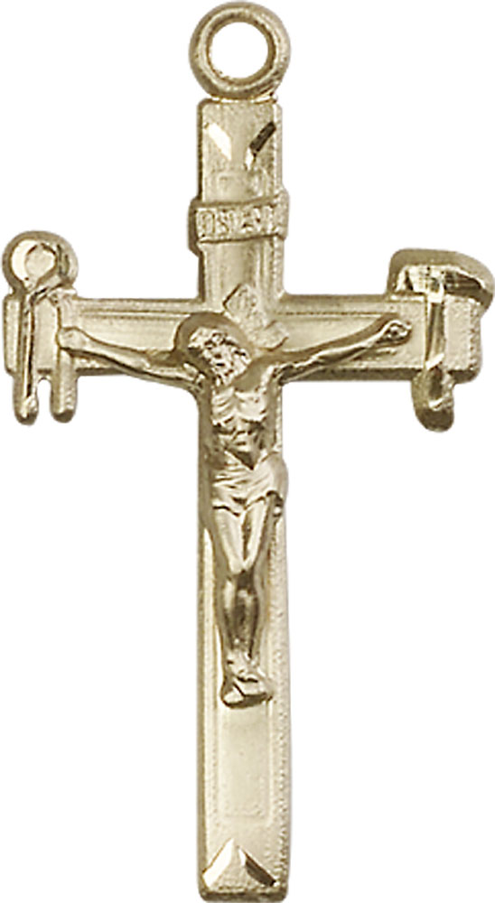 14kt Gold Filled Crucifix Medal