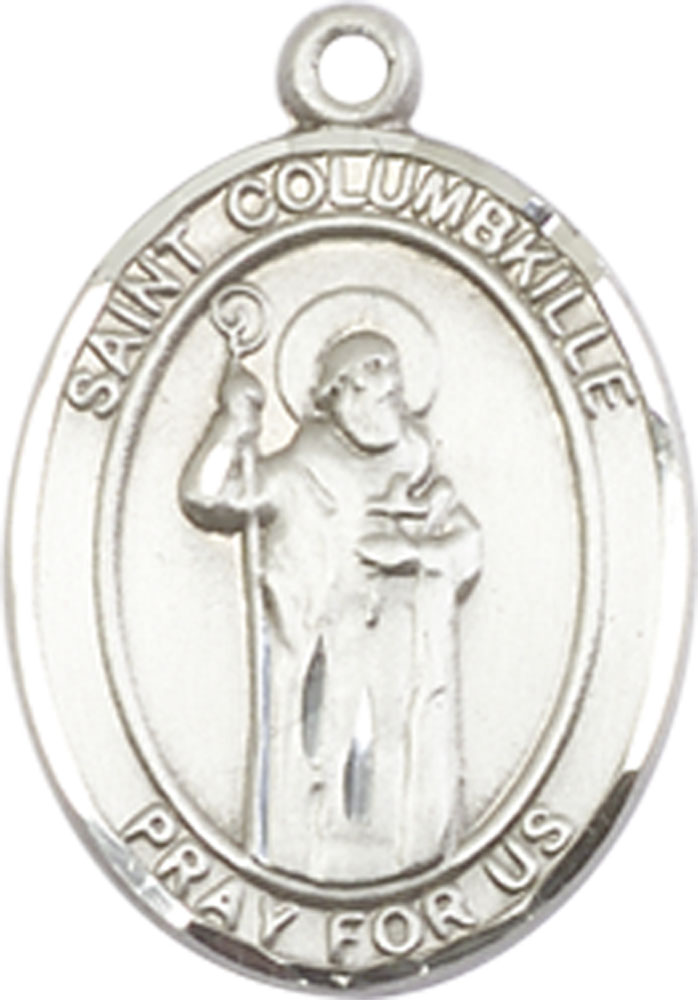 Sterling Silver Saint Columbkille Medal