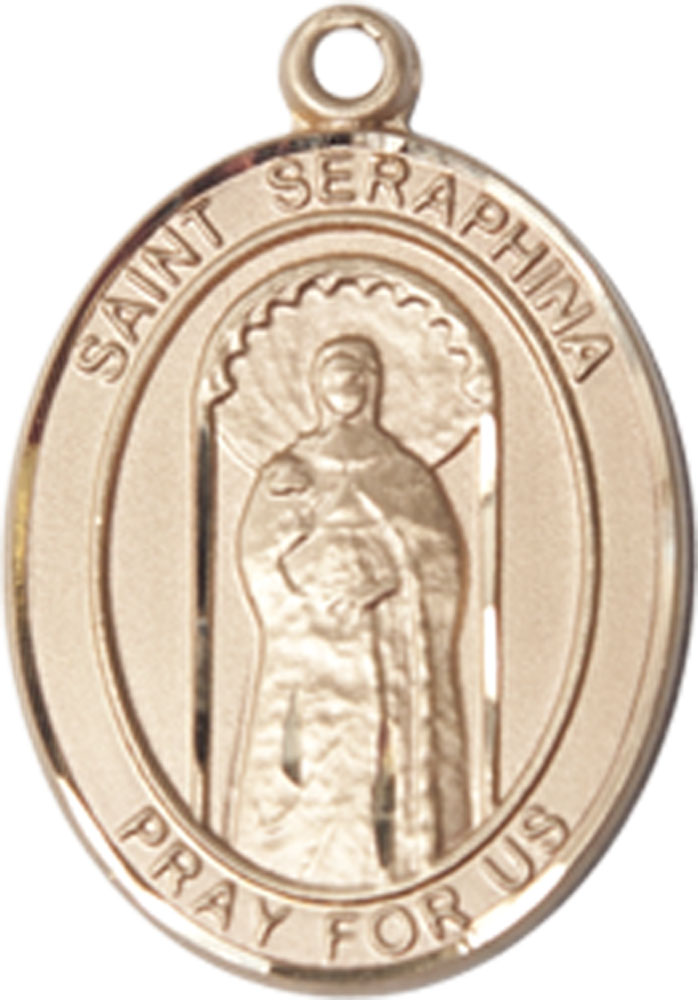 14kt Gold Filled Saint Seraphina Medal