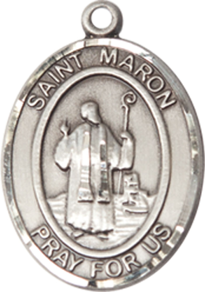 Sterling Silver Saint Maron Medal