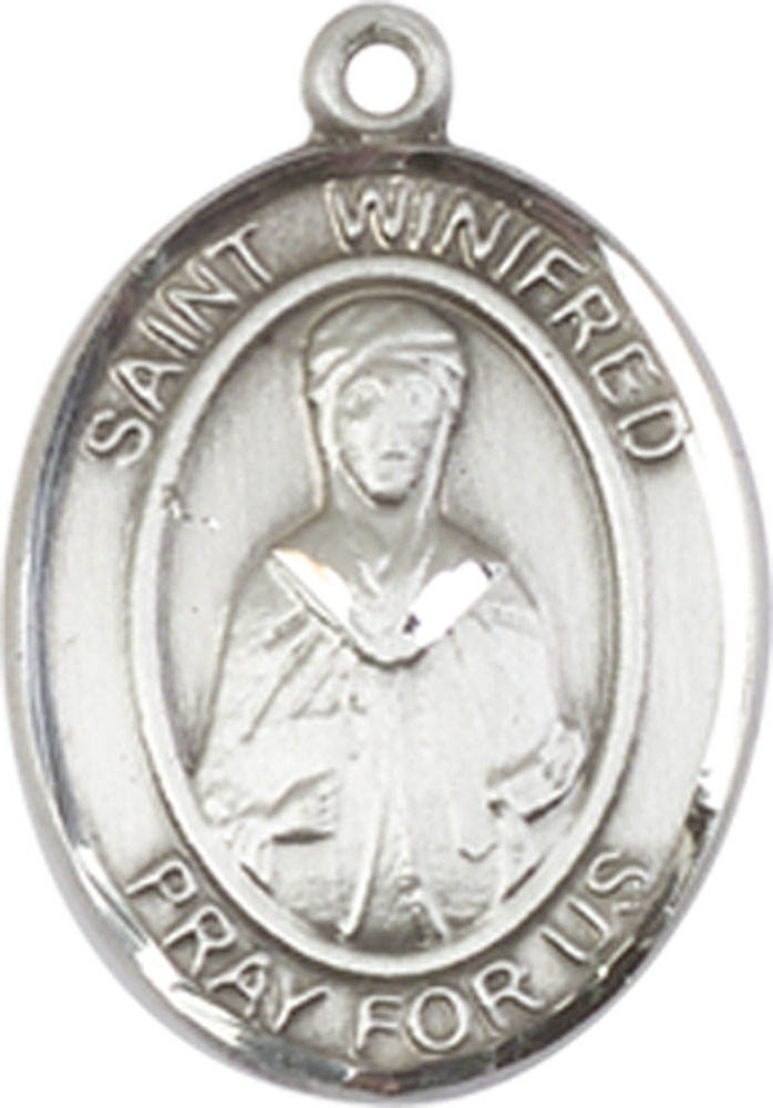 Sterling Silver Saint Winifred of Wales Medal
