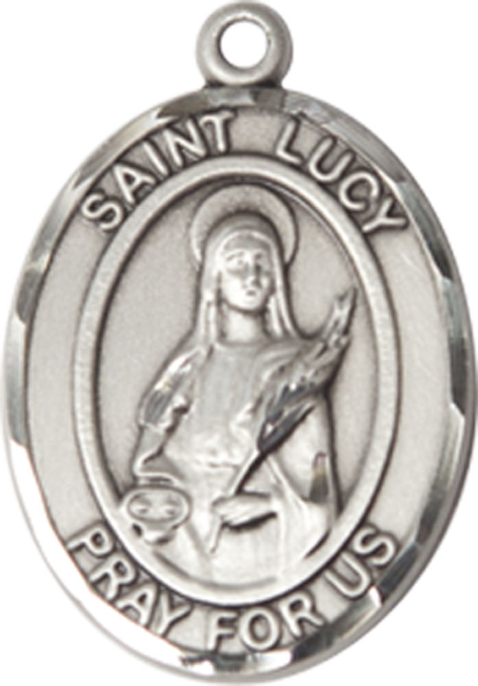 Sterling Silver Saint Lucy Medal