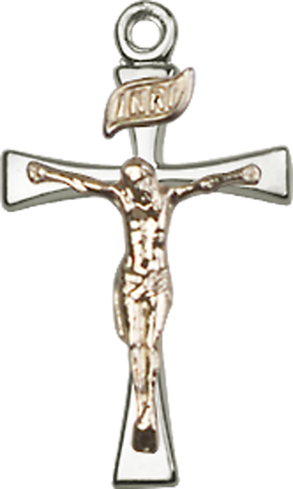 Two-Tone GF/SS Maltese Crucifix Medal