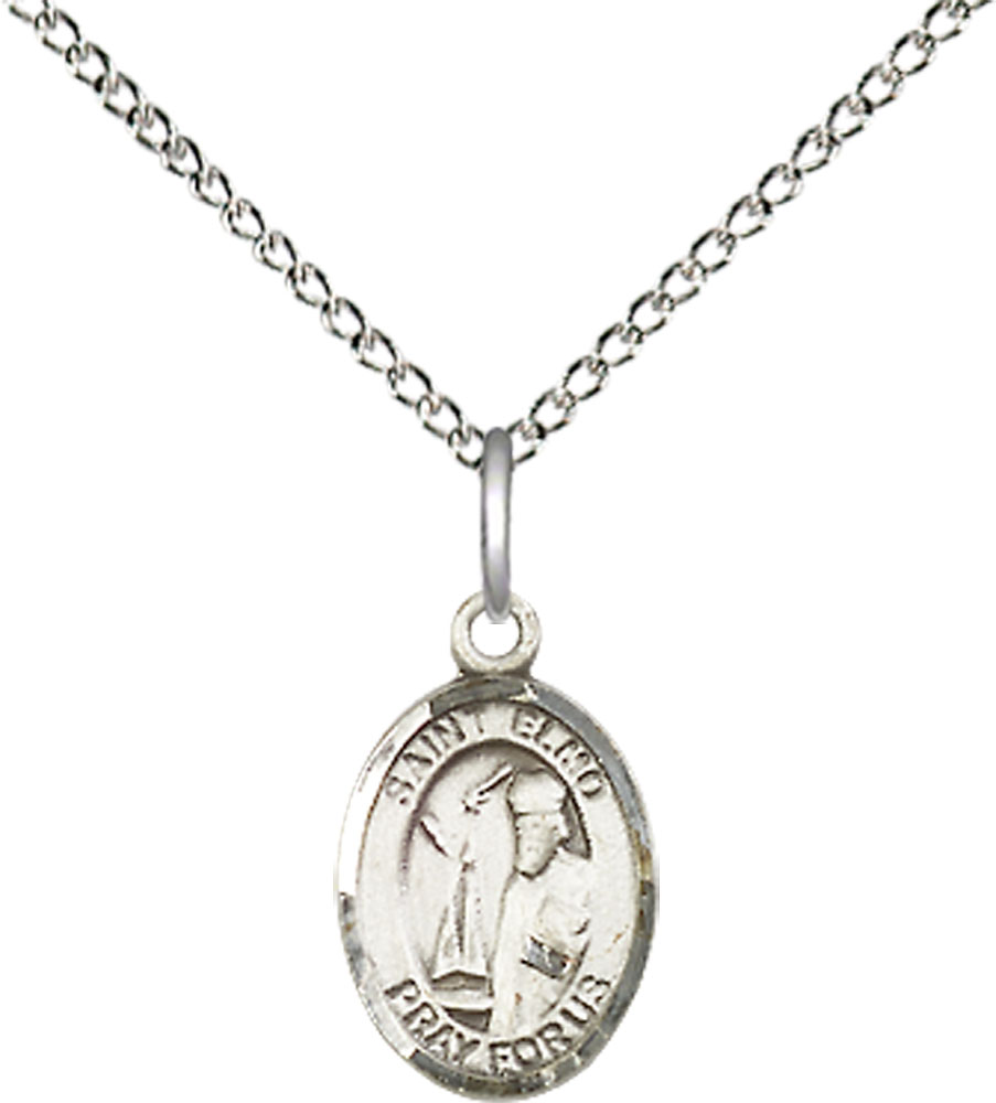Sterling Silver Saint Elmo Pendant on a 18 inch Sterling Silver Light Curb chain