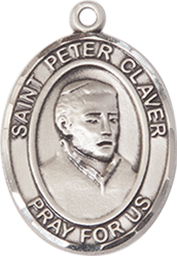 Sterling Silver Saint Peter Claver Medal