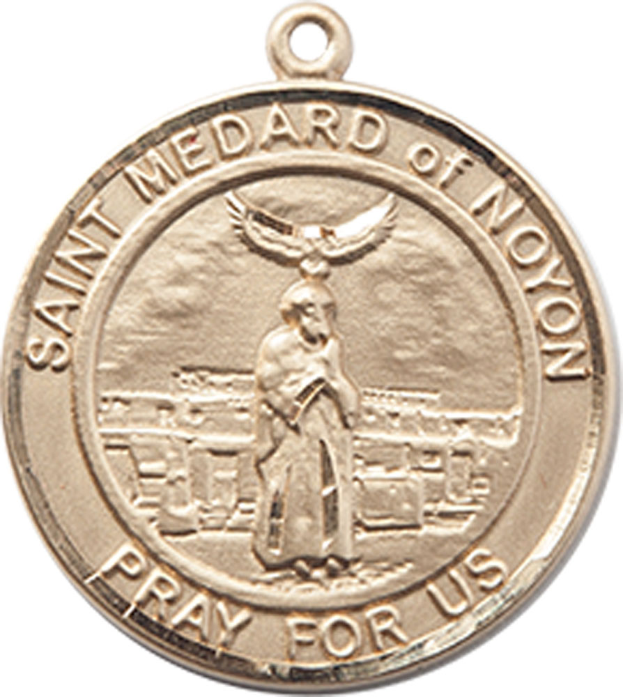 14kt Gold Filled Saint Medard of Noyon Medal