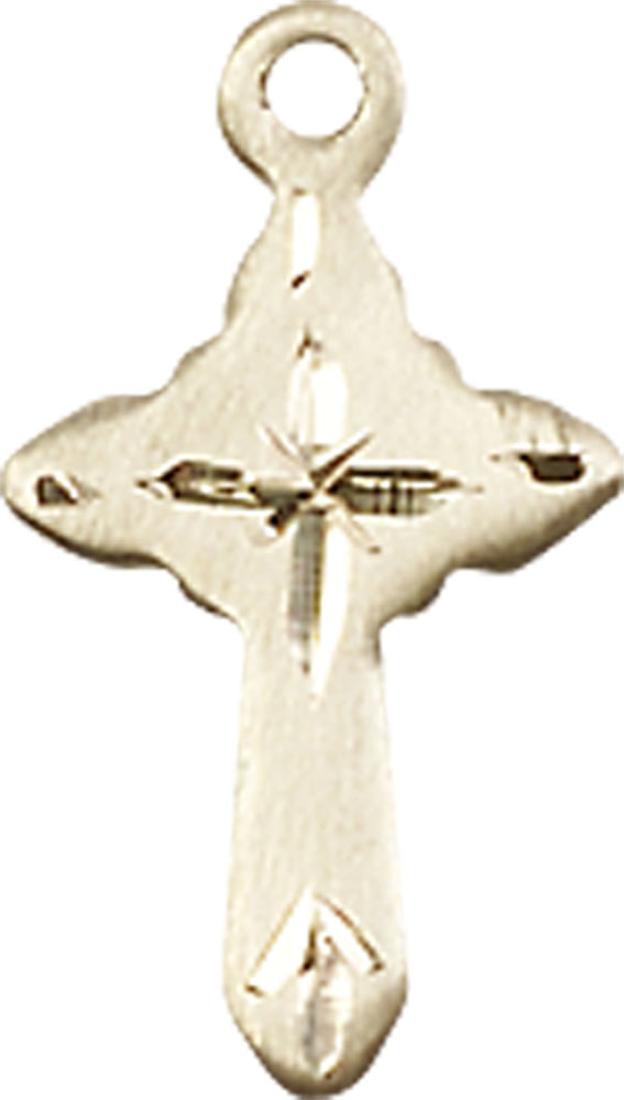 14kt Gold Filled Cross Medal