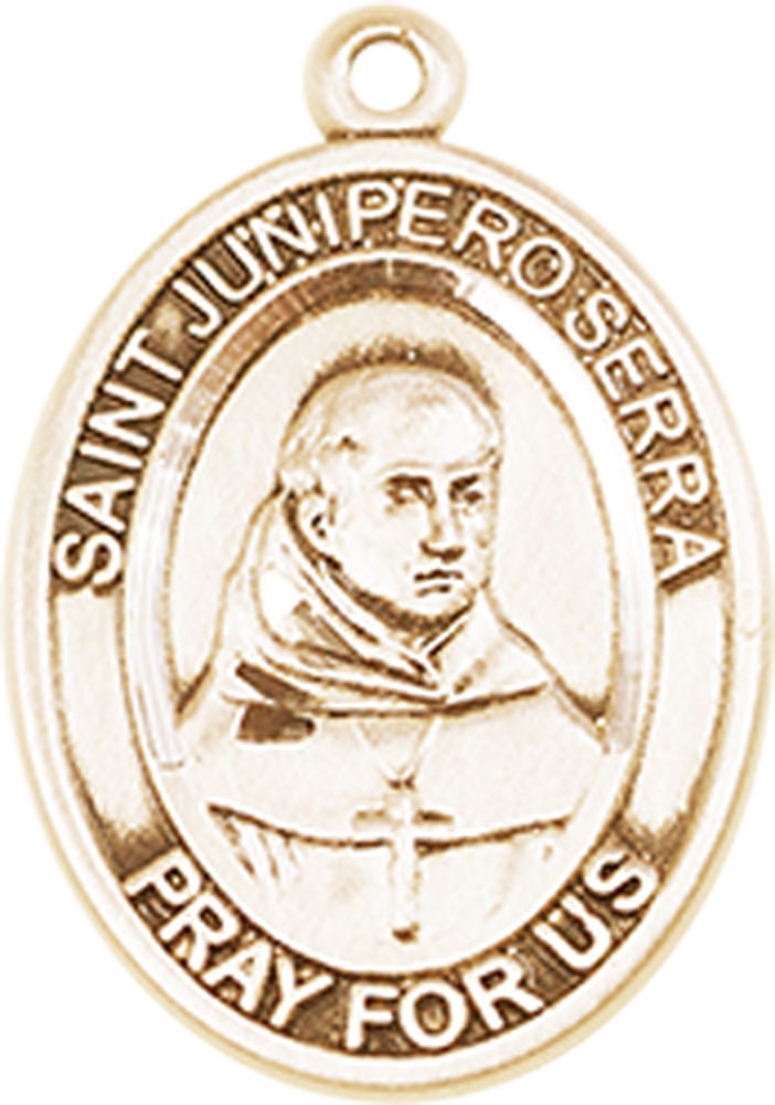 14kt Gold Filled Saint Junipero Serra Medal