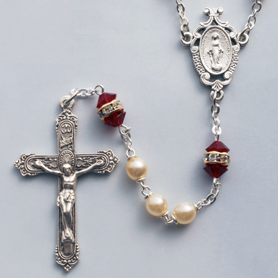 Garnet Birthstone Rosary