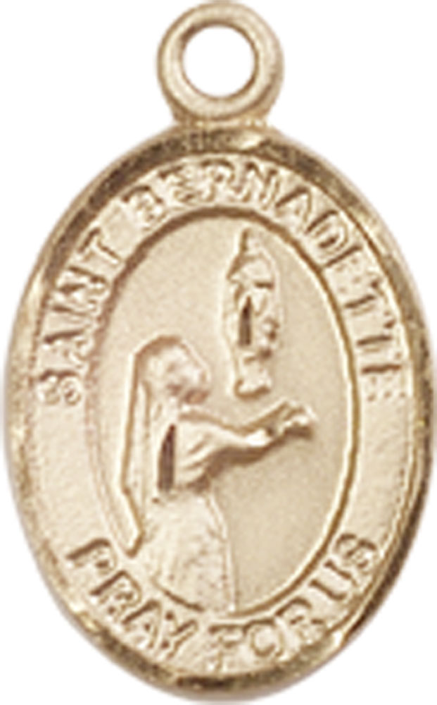 14kt Gold Filled Saint Bernadette Medal
