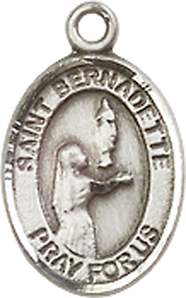 Sterling Silver Saint Bernadette Medal