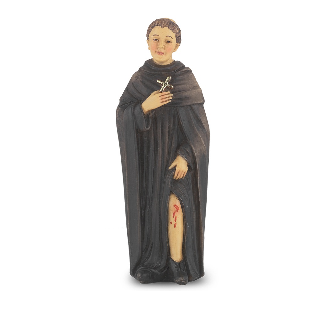 4" Cold Cast Resin Hand Painted Statue of St. Peregrine