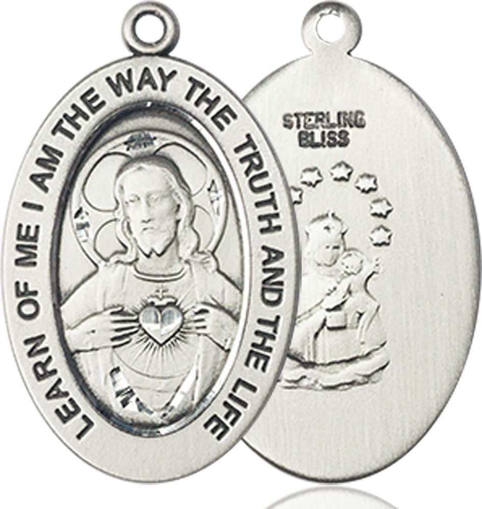 Sterling Silver Scapular Medal