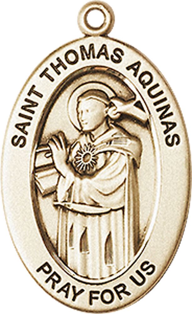 14kt Gold Filled Saint Thomas Aquinas Medal