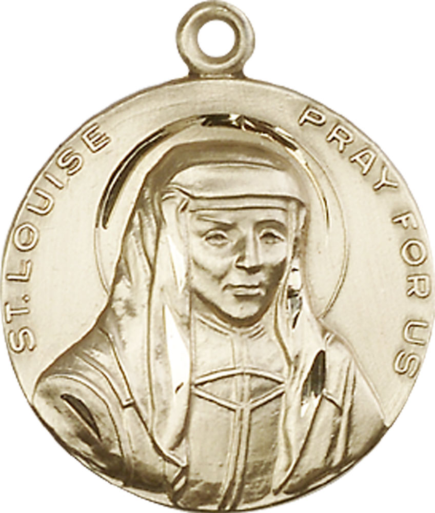 14kt Gold Filled Saint Louise Medal