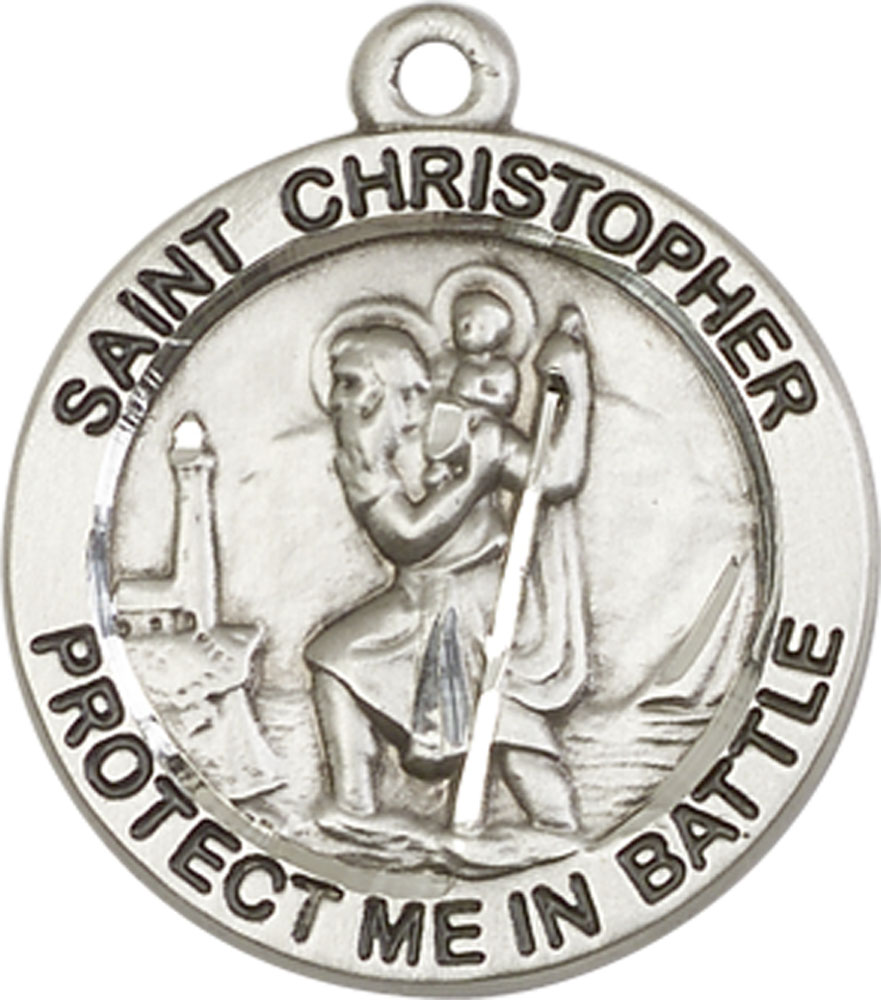 Sterling Silver Saint Christopher Medal