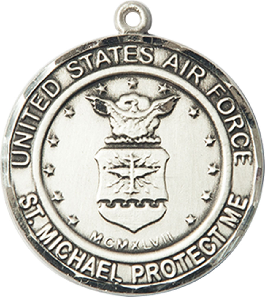 Sterling Silver Air Force St Michael Medal