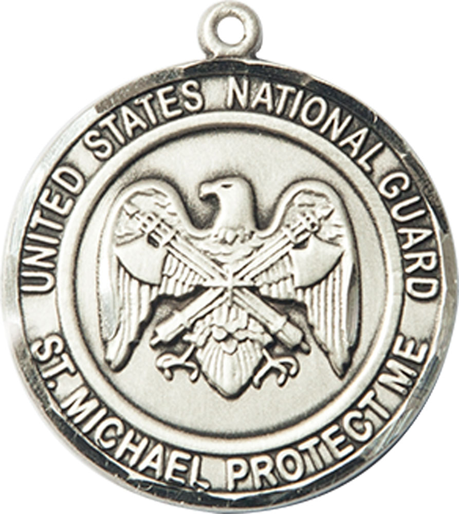 Sterling Silver National Guard St Michael Medal