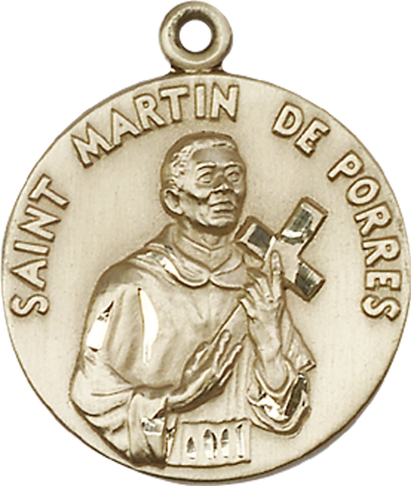 14kt Gold Filled Saint Martin de Porres Medal