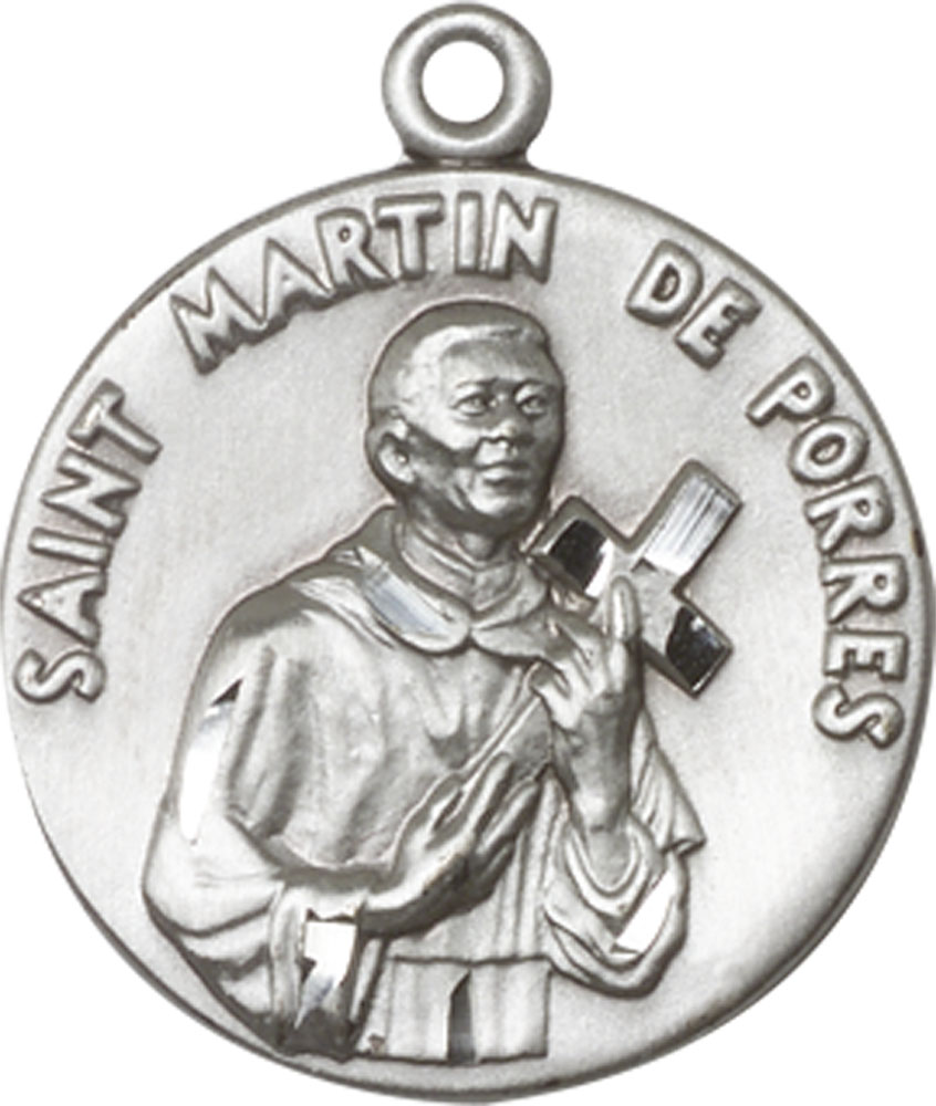 Sterling Silver Saint Martin de Porres Medal
