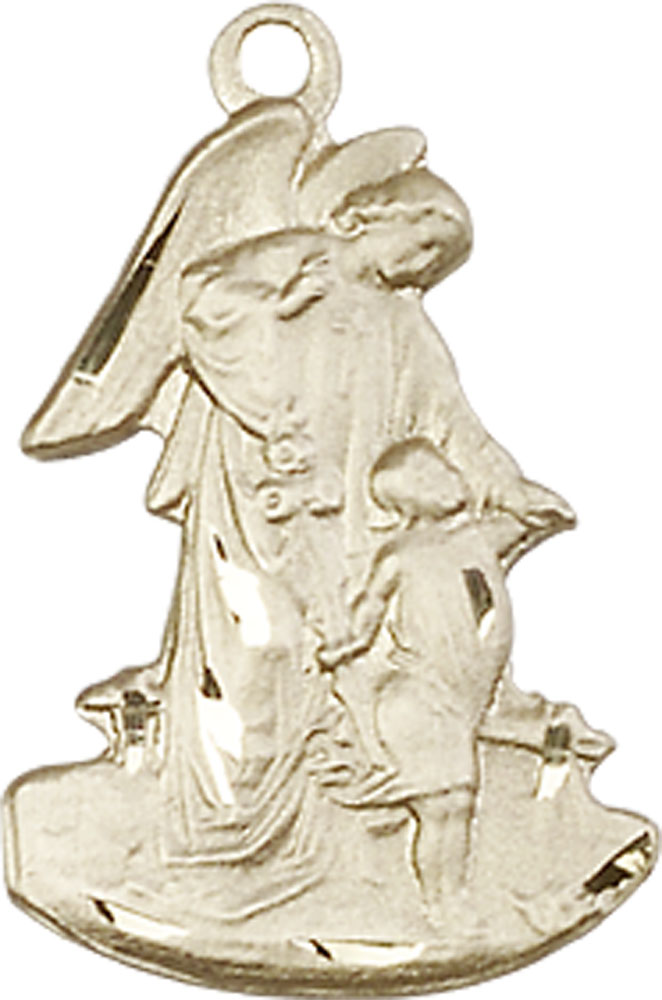 14kt Gold Filled Guardian Angel Medal
