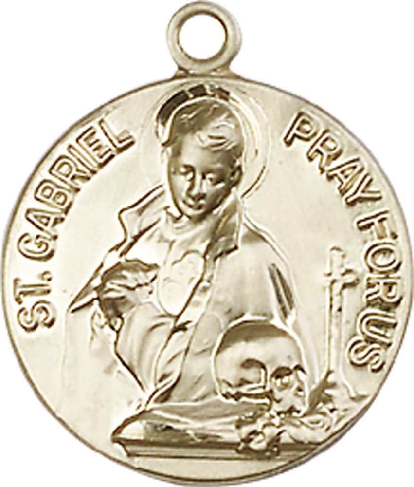 14kt Gold Filled Saint Gabriel of the Blessed Virgin Medal