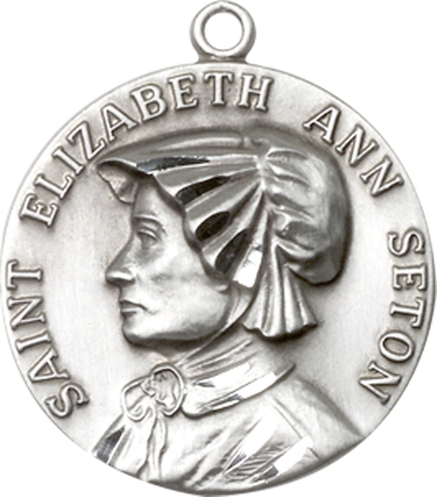 Sterling Silver Saint Elizabeth Ann Seton Medal