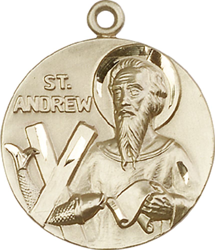 14kt Gold Filled Saint Andrew Medal