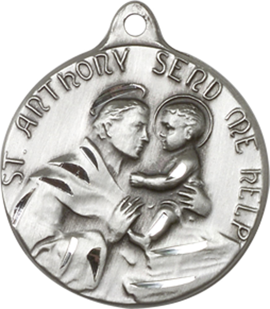 Sterling Silver Saint Anthony Medal