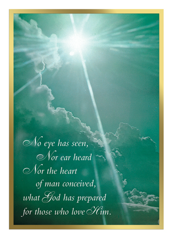 "No Eye Has Seen" Deceased Mass Cards