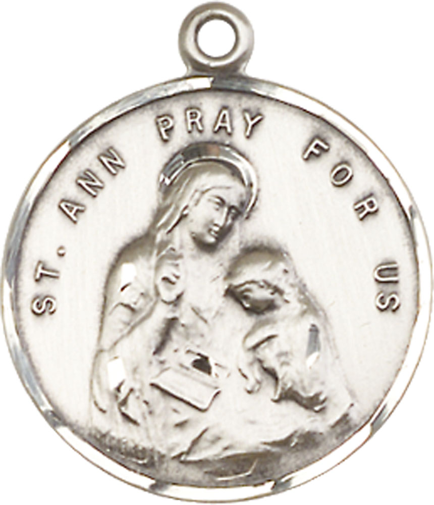 Sterling Silver Saint Ann Medal