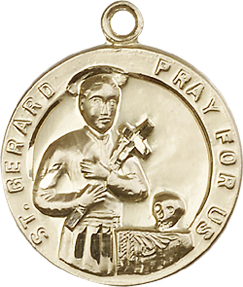 14kt Gold Filled Saint Gerard Medal