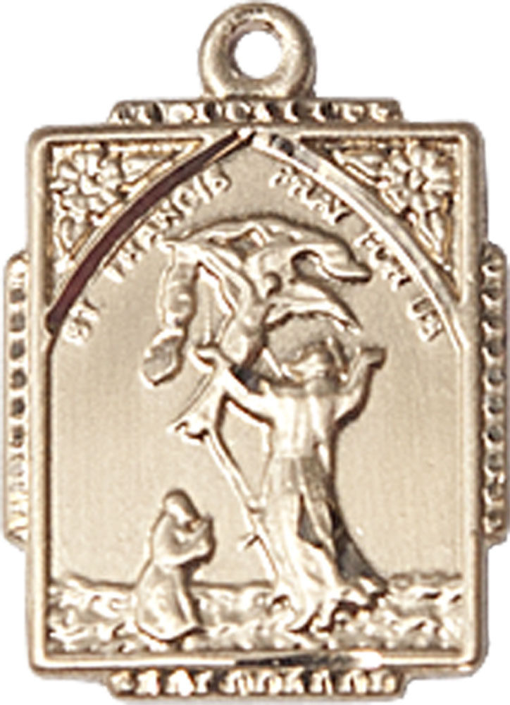 14kt Gold Filled Saint Francis of Assisi Medal