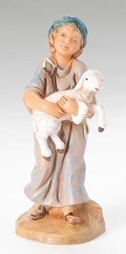 5&quot; Silas Boy Holding Sheep Figure - Christmas