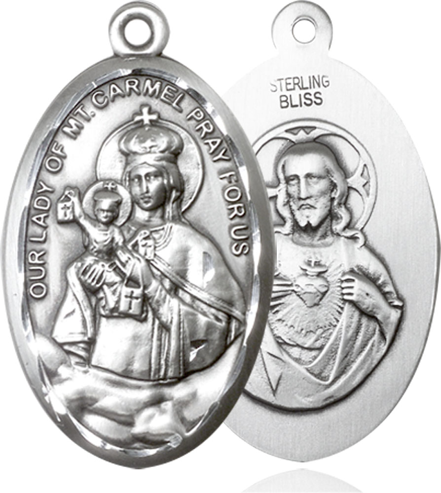 Sterling Silver Our Lady of Mount Carmel Medal