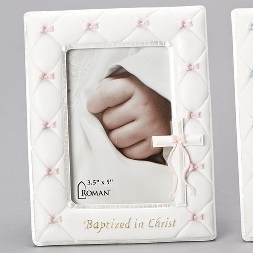 7" Bapt Girl Frame Holds 3.5x5