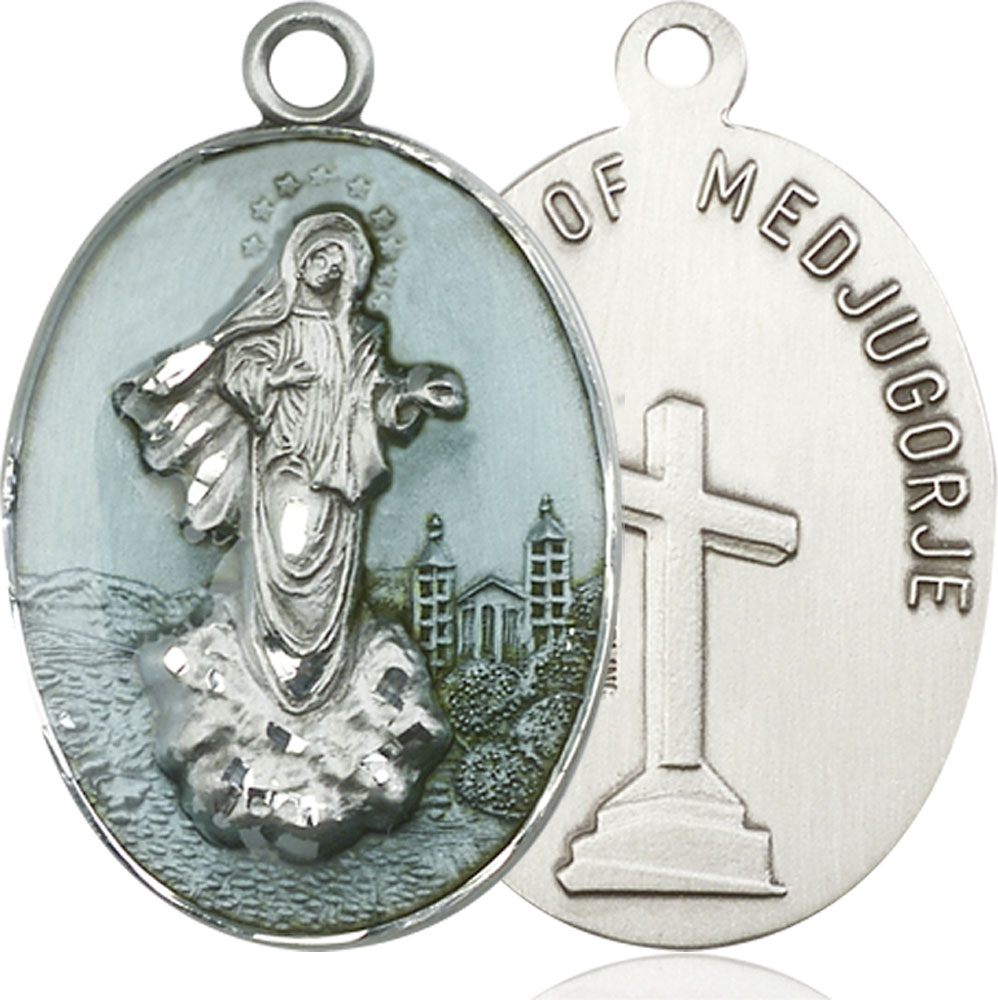 Sterling Silver Medjugorje Medal