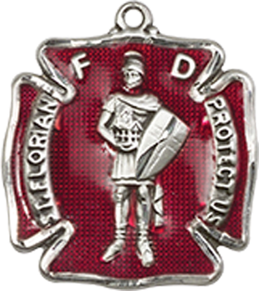 Sterling Silver Saint Florian Medal