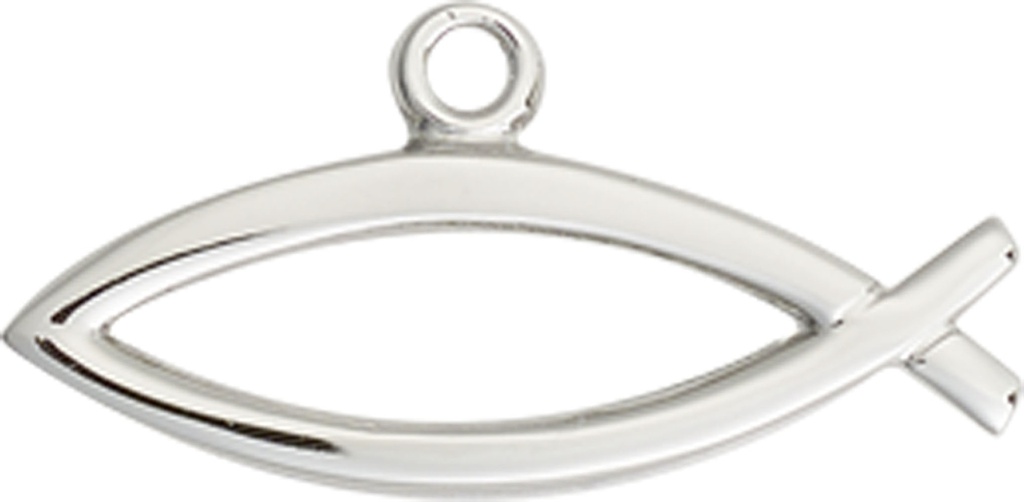 Sterling Silver Fish Medal