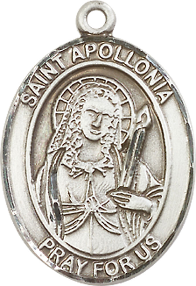 Sterling Silver Saint Apollonia Medal