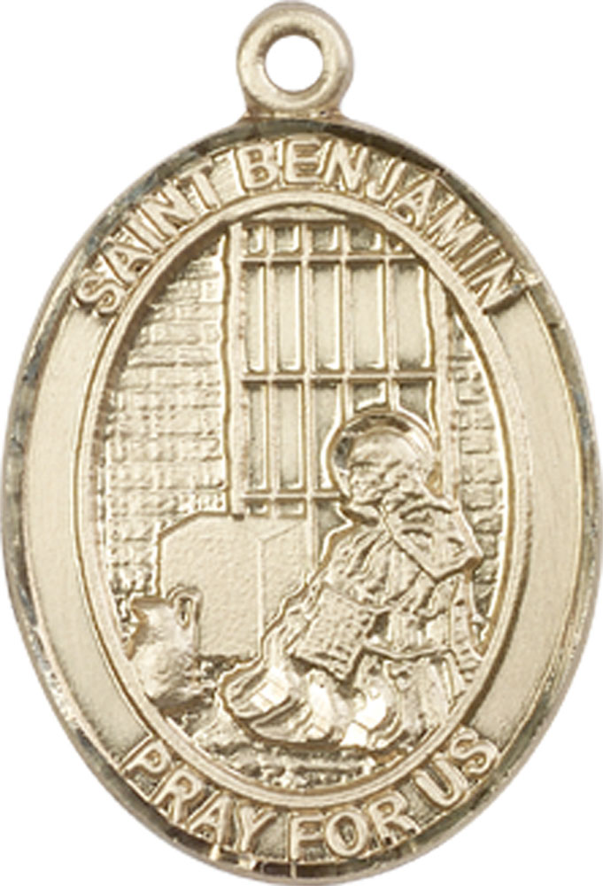 14kt Gold Filled Saint Benjamin Medal