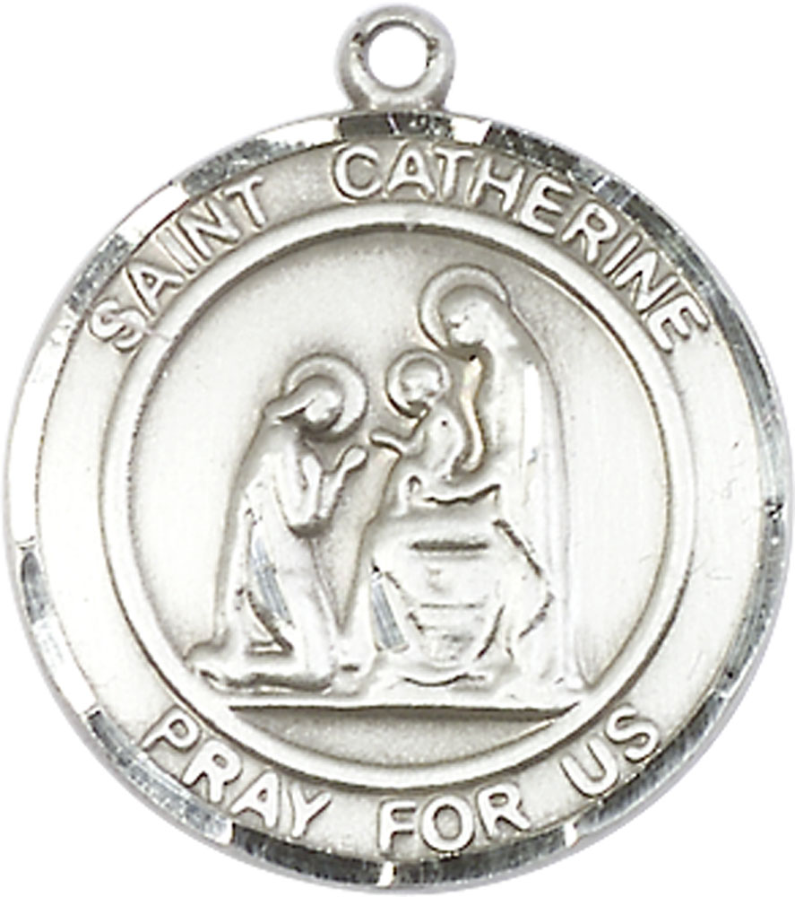 Sterling Silver Saint Catherine of Siena Medal