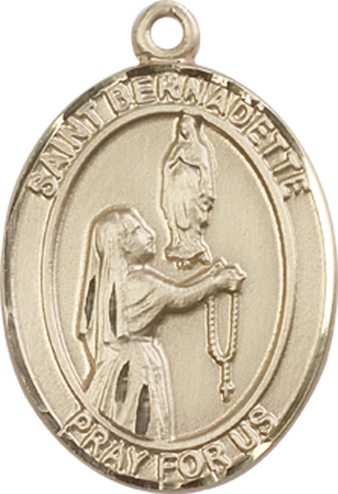 14kt Gold Filled Saint Bernadette Medal
